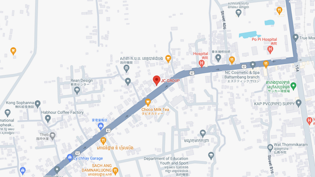 Battambang Branch Map